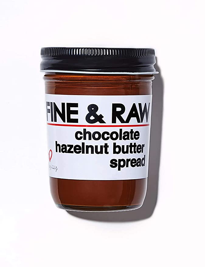  Fine & Raw Hazelnut Butter Spread 8 Ounce – Clean Ingredients, Vegan, and Organic Hazelnut Spread (Chocolate Hazelnut)  - 604015626530