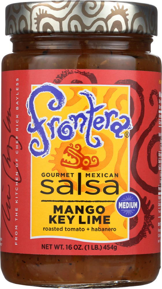 FRONTERA: Gourmet Mexican Salsa Medium Mango Key Lime, 16 oz - 0604183111302