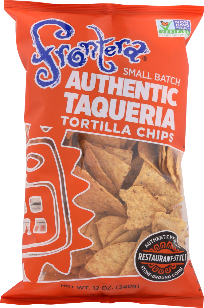 Frontera Foods Thick & Crunchy Tortilla Chip - Case Of 12 - 12 Oz - 604183180100