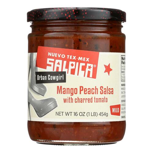 Salpica Salsas Dip - Mango Peach - Case Of 6 - 16 Oz. - 604183311108