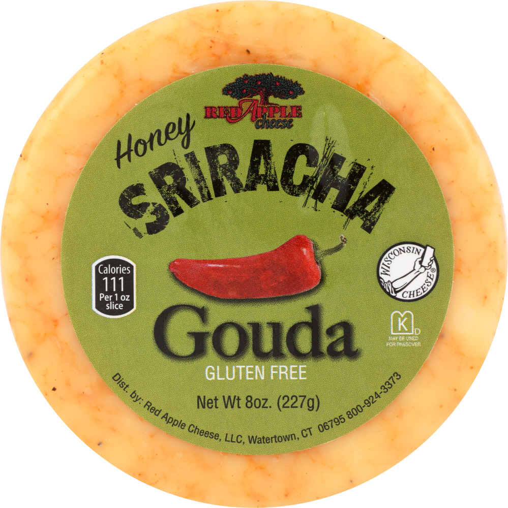 RED APPLE : Cheese Gouda Honey Sriracha, 8 oz - 0604262738055
