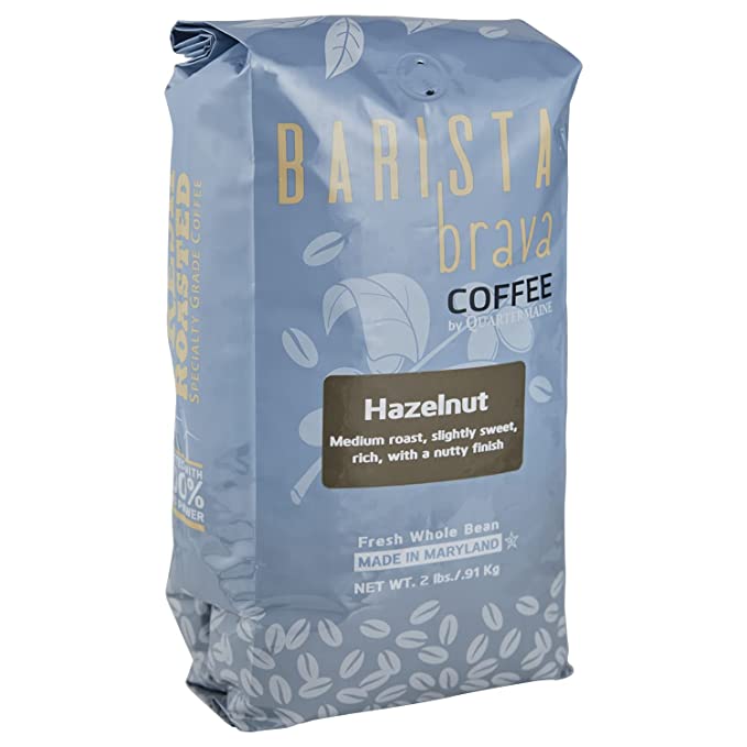 Barista Brava Coffee by Quartermaine, Hazelnut 2 lb - 604911622018