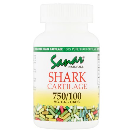 Sanar Naturals Shark Cartilage Dietary Supplement Capsules, 750mg, 100 count - 605100002390