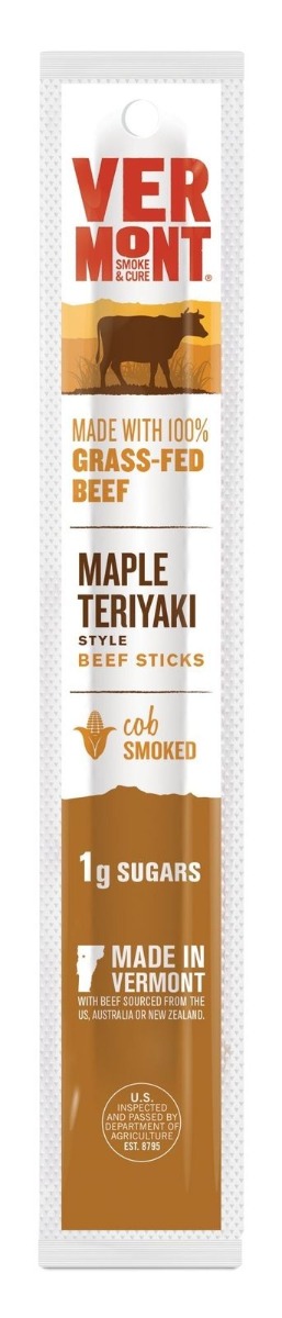 VERMONT SMOKE: Maple Teriyaki Beef Sticks, 1 oz - 0606274330241
