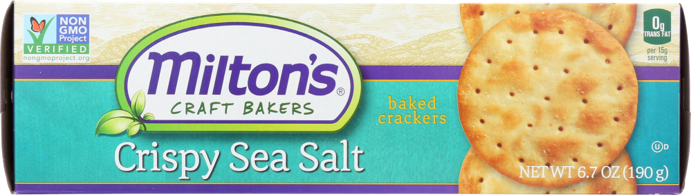 Crispy Sea Salt Baked Crackers, Crispy Sea Salt - 606541922520