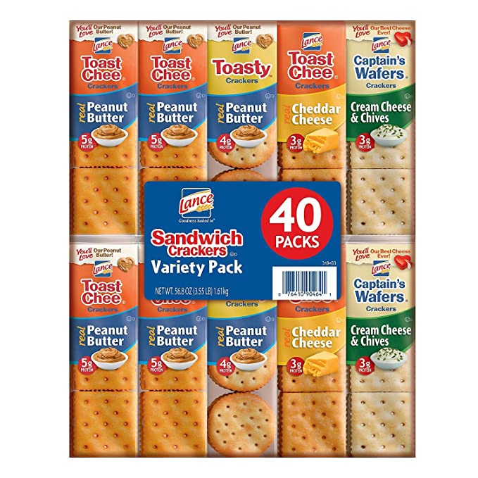  Lance Sandwich Cracker Variety Pack (40 ct.) (pack of 2 - 088234947476