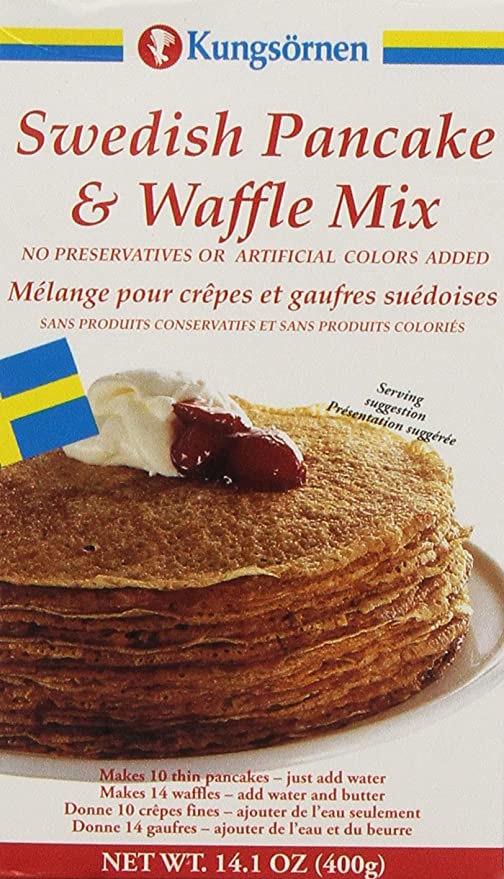  Kungsornen Swedish Pancake and Waffle Mix, 14.1 Ounce  - 607264159057