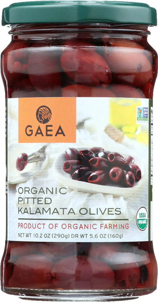 Gaea Olives - Organic - Kalamata - Pitted - Original - 5.6 Oz - Case Of 8 - 607959300047