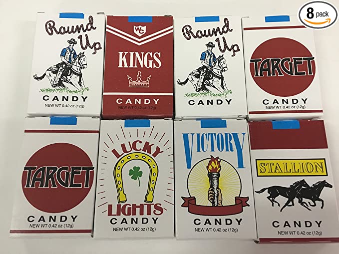  8 PACKS CANDY CIGARETTES  - 608389377777