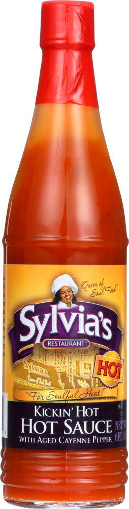 SYLVIAS: Hot Sauce Kicking Hot, 6 oz - 0608623000034