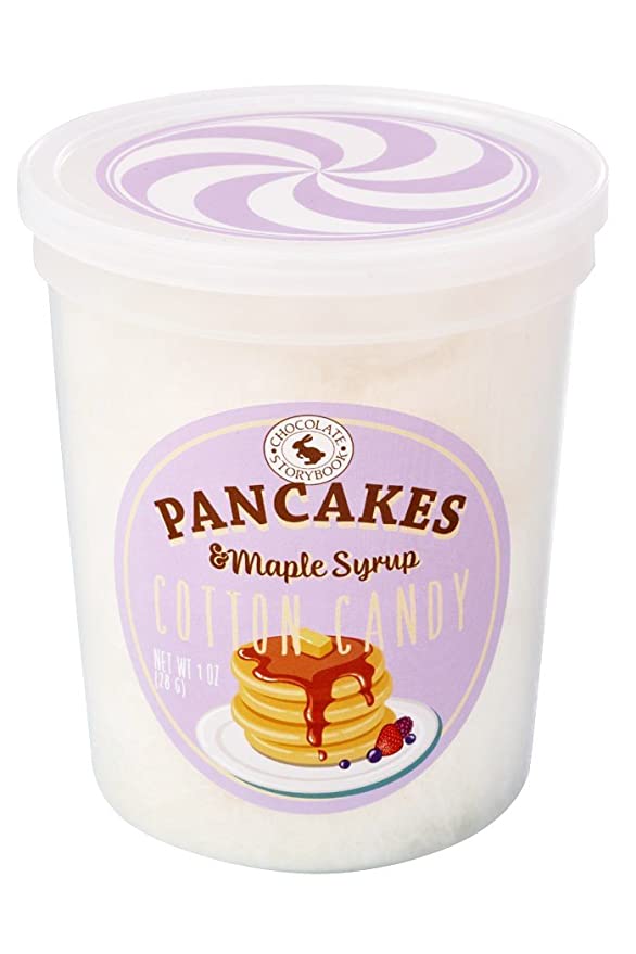  Pancakes & Maple Syrup Gourmet Flavored Cotton Candy – Unique Idea for Holidays, Birthdays, Gag Gifts, Party Favors  - 609015726938