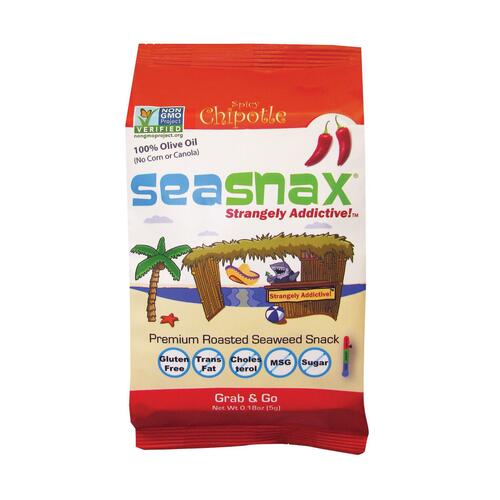 SEA SNAX: Seaweed Snack Grab & Go, Chipotle, 0.18 oz - 0609722798402