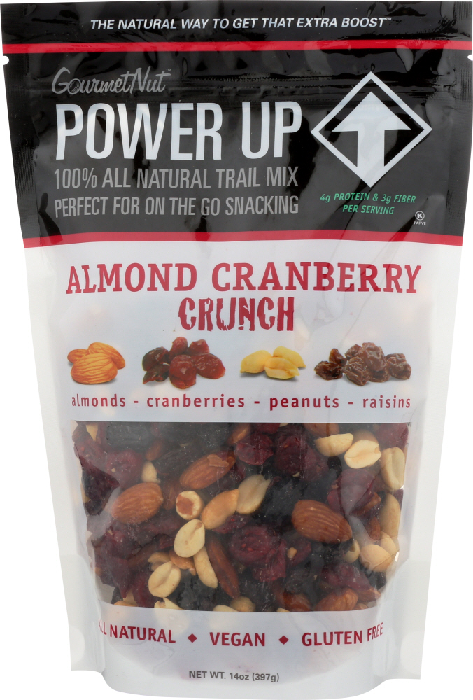 Gourmet Nut, Power Up Almond Cranberry Crunch Snack Mix - 609722844253