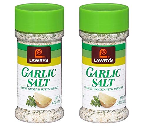  Lawry's Garlic Salt Coarse Ground With Parlsey, 6 oz (Pack of 2)  - 609786738390