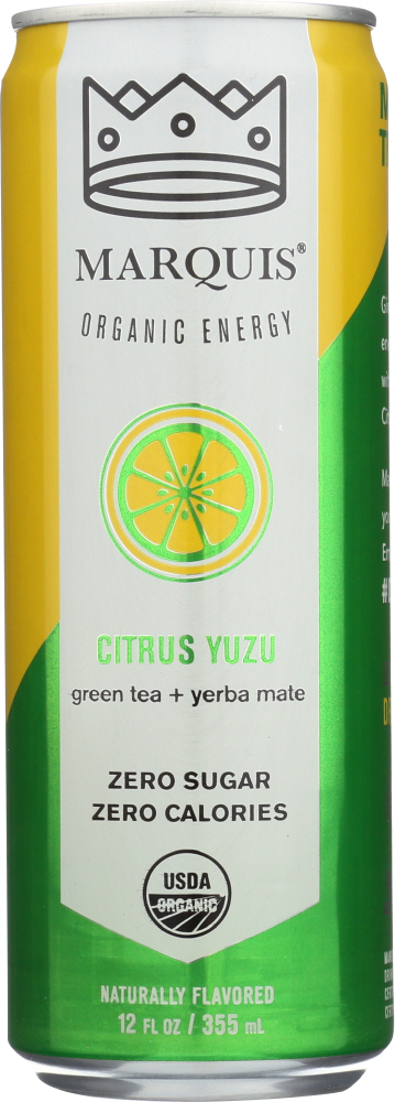 MARQUIS: Citrus Yuzu Energy Drink, 12 oz - 0610370113851