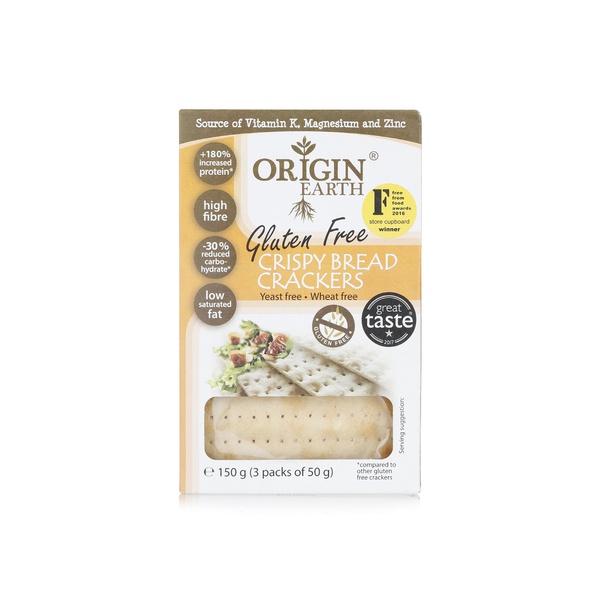 Origin Earth crispy bread crackers 150g - Waitrose UAE & Partners - 610395711414