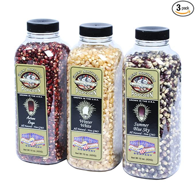  4068 Great Northern Popcorn Premium Old Glory Red White And Blue Variety Pack, 15 Ounce (Pack of 3) - 767563839712