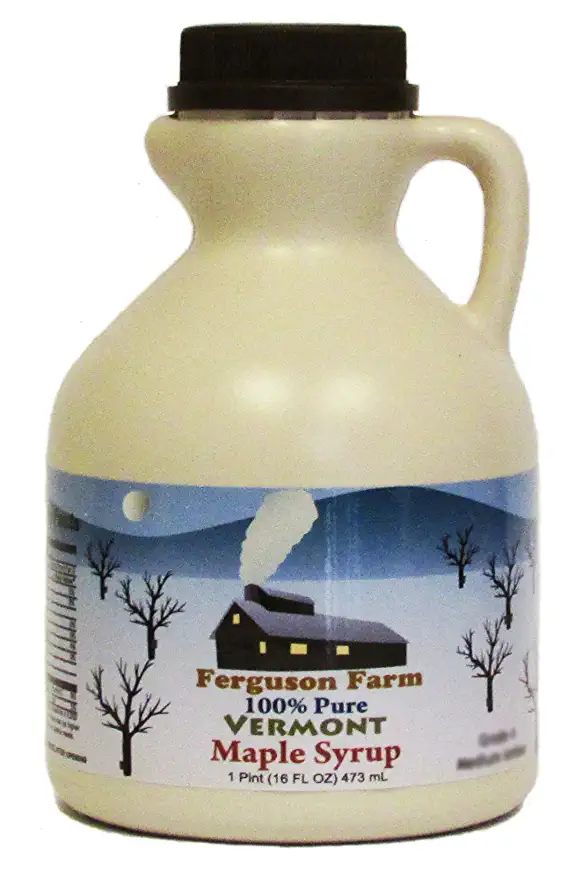 Ferguson Farms 100% Pure Vermont Maple Syrup, Grade A Dark, Jug 1 Pint (16oz) - 610708932338