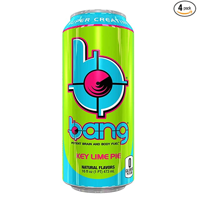 Bang Key Lime Pie Energy Drink, 16oz, 4 Count - 610764026170
