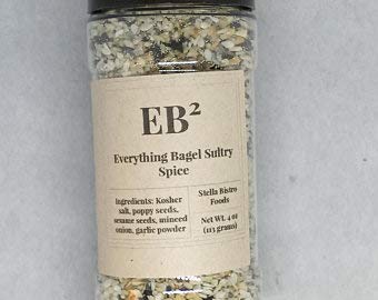 Stella Bistro Foods Everything Bagel Sultry Spice 4oz. Kosher, Gluten-Free Breakfast Topper Keto Vegan  - 611191299977
