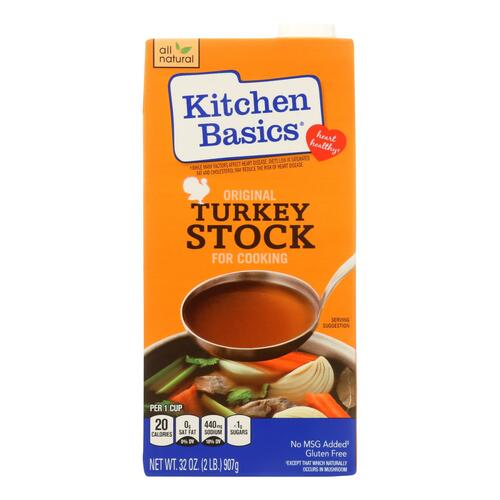 KITCHEN BASICS: Original Turkey Cooking Stock, 32 oz - 0611443340266