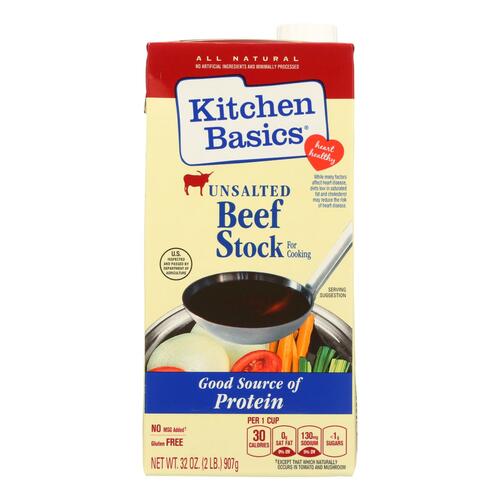 Kitchen Basics Beef Stock - Case Of 12 - 32 Fl Oz. - 0528000 - 611443345131