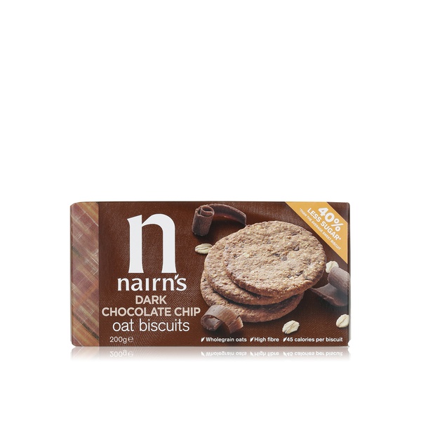 Nairn's dark chocolate chip oat biscuits 200g - Waitrose UAE & Partners - 61232202556
