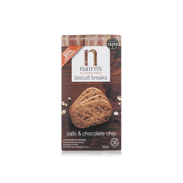 Nairn's oats and chocolate chip biscuit breaks 160g - Waitrose UAE & Partners - 612322030087