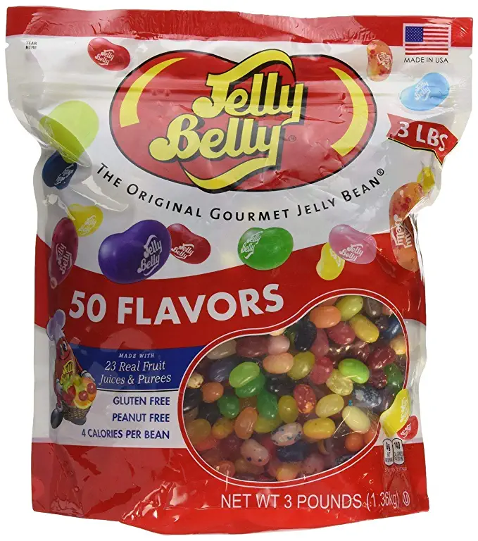  Jelly Belly 3 Pound Bag - 50 Flavors - Kosher Certified  - 612592002210