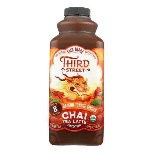 Third St Chai - Dragon Tongue Ginger - Case Of 6 - 32 Fl Oz. - 612884887402