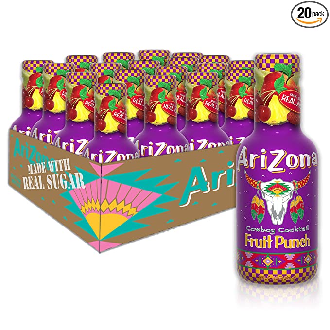  AriZona Fruit Punch, 16.9 Fl Oz (Pack Of 20)  - 613008744076