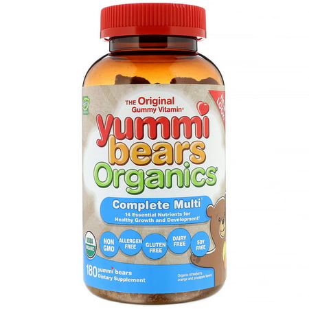 Hero Nutritionals Products - Yummi Bears Organics Complete Multi - 180 Gummies - 613098910030