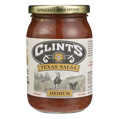 Clint's Salsa - Medium Mexican - Case Of 6 - 16 Oz. - 613440000013