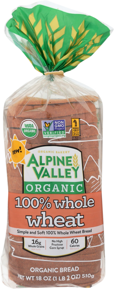 Organic 100% Whole Wheat Bread - 614074001636