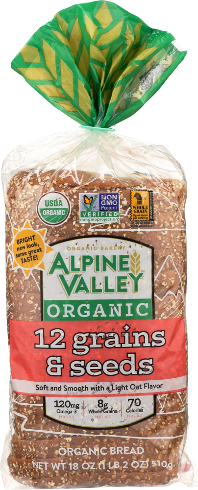 Organic 12 Grains & Seeds Bread - 614074001674