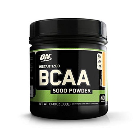 Optimum Nutrition Instantized BCAA Powder, Keto Friendly Branched Chain Essential Amino Acids, 5000mg, Orange, 40 Servings, 13.4 Ounce - 616312821150