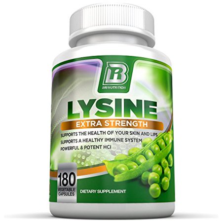 BRI Nutrition L-Lysine 500 mg Capsule - 180 Capsules - 616320074319
