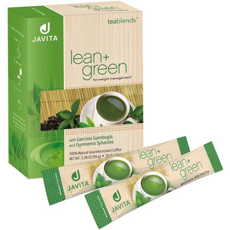 Lean + Green, Premium, 100% Sencha Green Tea, Super Citrimax (Garcinia Cambogia) & Gymnema Sylvestre, for Weight Management, Appetite Control and Sugar Balance 24 ct, Javita - 616833274749