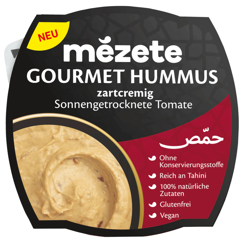 Mézete Hummus mit sonnengetrockneten Tomaten vegan 215g - 617241009688