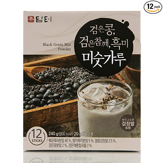  Damtuh Korean Black Mixed Grain Powder Meal Replacement Shake Breakfast Simple Meal 20g x 12 Sticks  - 617576113081