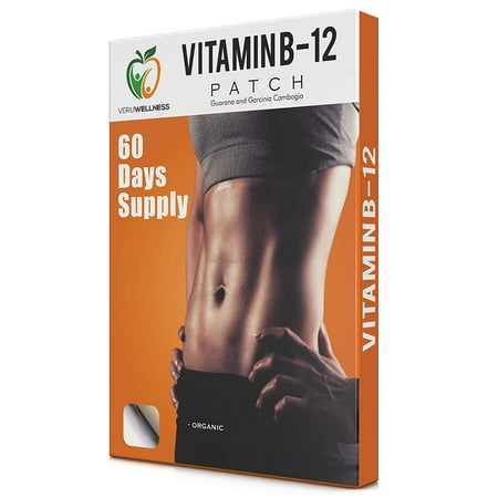 Vitamin B12 Patch for Energy Boost – 60 Day Supply Vitamin B12 Patches - 617633589897