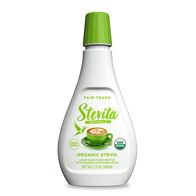  Stevita Organic Liquid Stevia - 3.3 oz - All-Natural Sweetener, Zero Calories - USDA Organic, Non-GMO, Vegan, Kosher, Keto, Paleo, Gluten Free - 500 Servings  - 617928000205