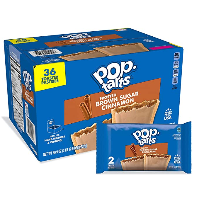Kellogg's Pop-Tarts, Brown Sugar Cinnamon (36 ct.) - 617999048632