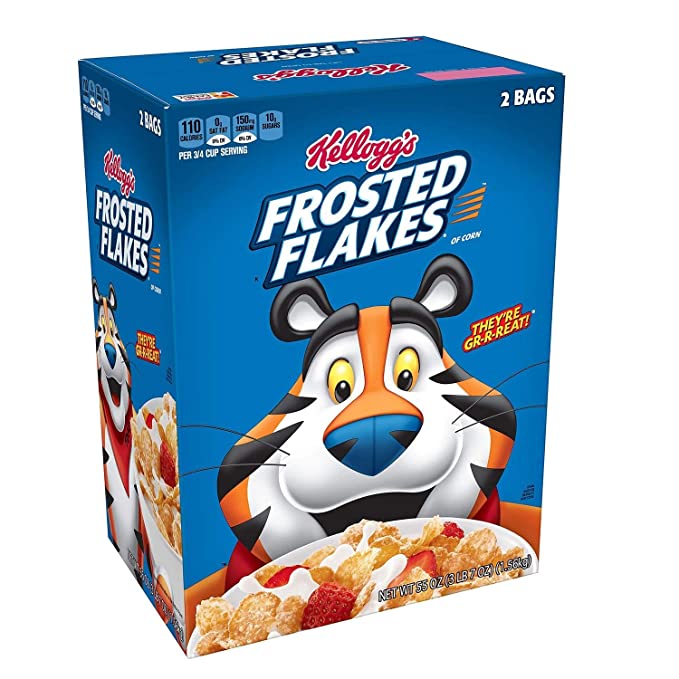Kellogg's Frosted Flakes Cereal (55 oz.) - 617999049110