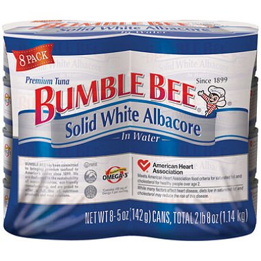  Bumble Bee Solid White Albacore in Water (5 oz. can, 8 pk.) (pack of 2)  - 617999050819