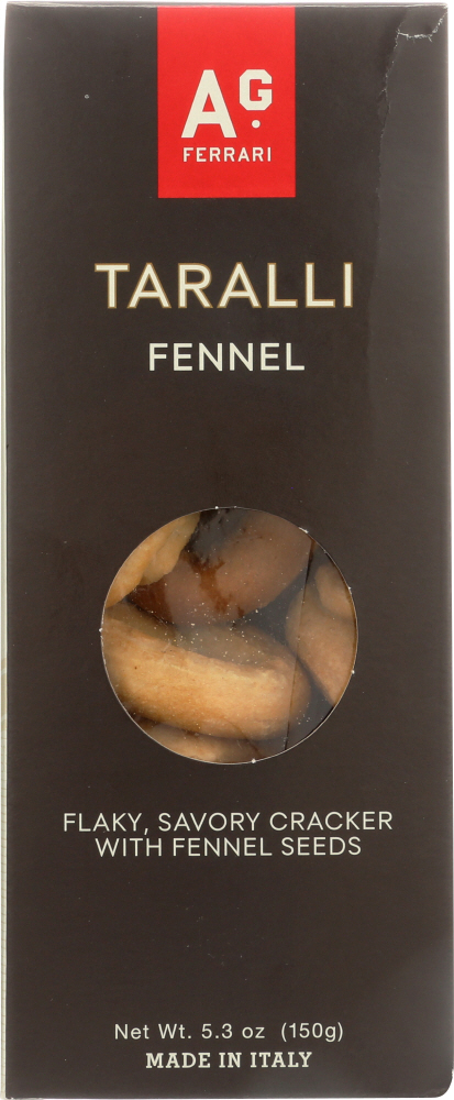 AG FERRARI: Taralli Fennel, 5.3 oz - 0618191150826