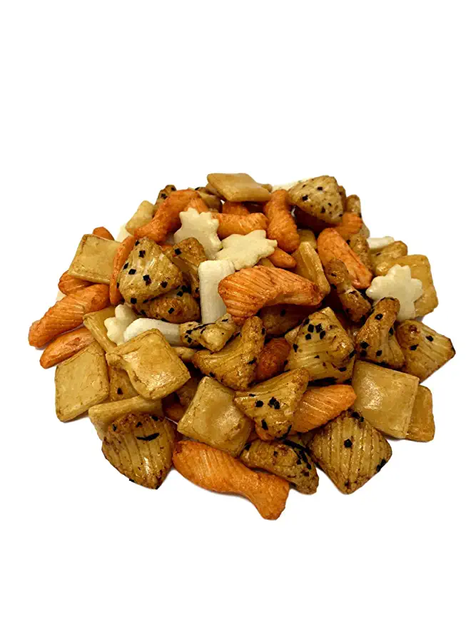  Oriental Rice Crackers, No Artificial Colors, Crunchy & Spicy, Natural!!! (2 LBS)  - 619681484964