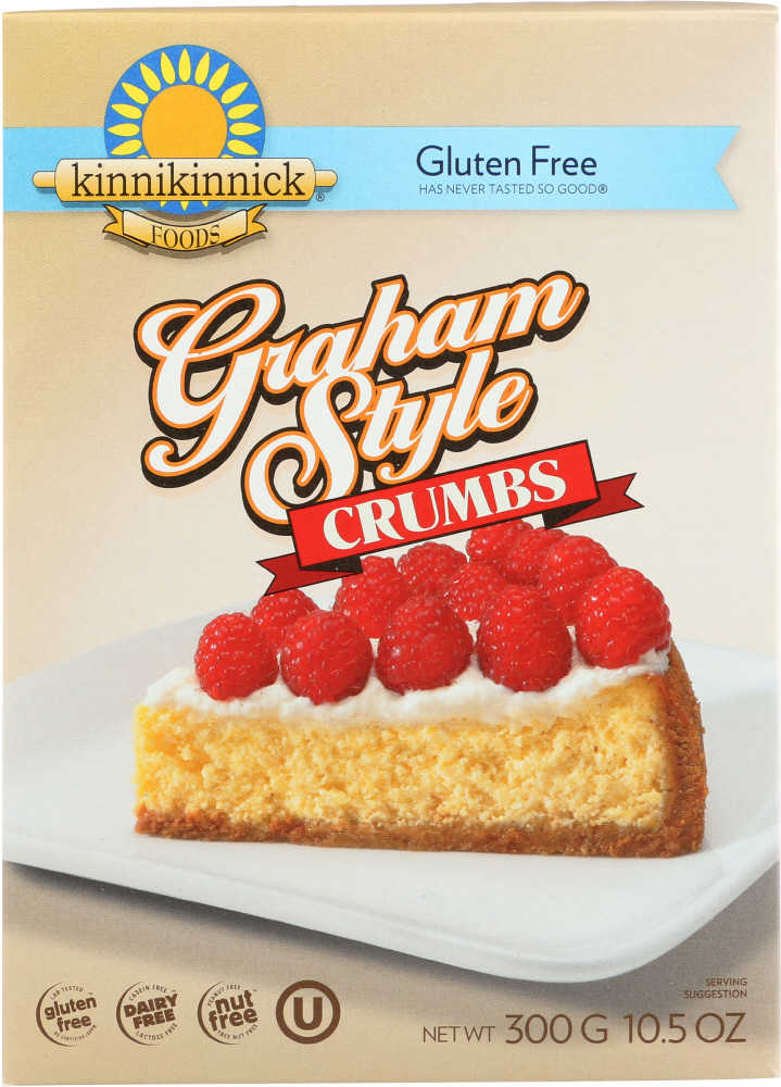 Kinnikinnick Graham Style Crumbs - Case Of 6 - 10.5 Oz. - 0620133004340