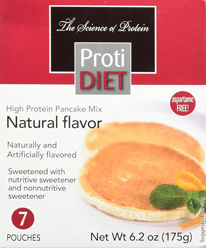  ProtiDiet Pancake Mix 6.2oz 7 pouches (Natural)  - 784922929761