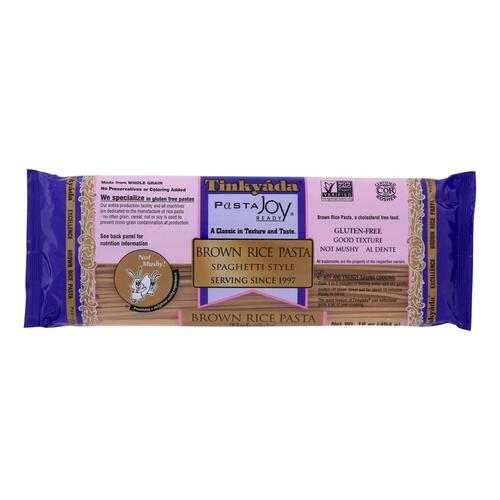 TINKYADA: Brown Rice Pasta Spaghetti Style, 16 oz - 0621683920159